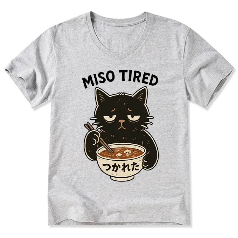 Kyoto-Lion I¡¯m So Tired V-Neck Classic T-Shirt