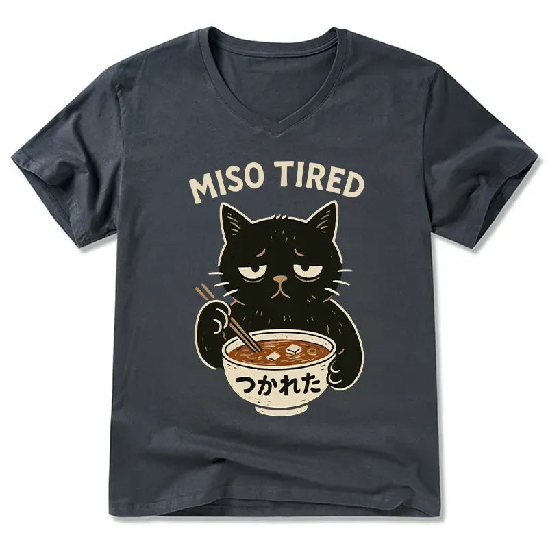 Kyoto-Lion I¡¯m So Tired V-Neck Classic T-Shirt