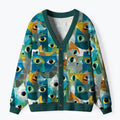 funny cat cardigan streetwear style