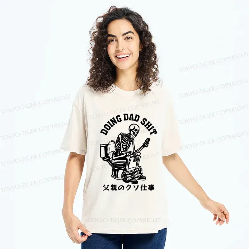 Funny Father Washed T-Shirt Gift Idea