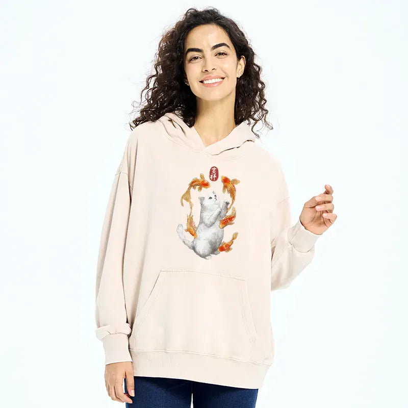 Dancing Fish Vintage Hoodie Gift Idea