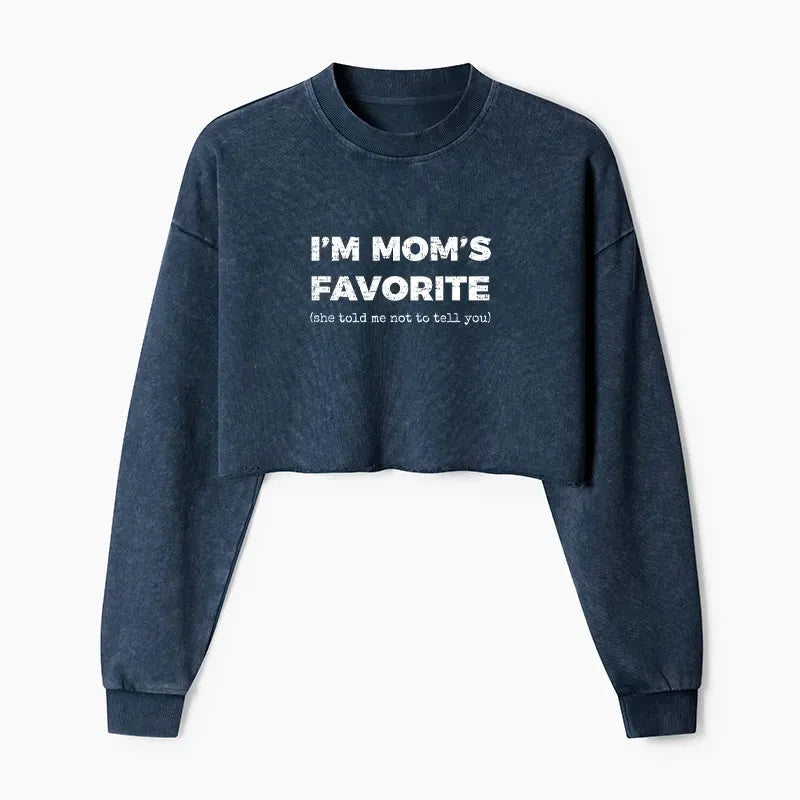 Kyoto Lion washed crop sweatshirt for women