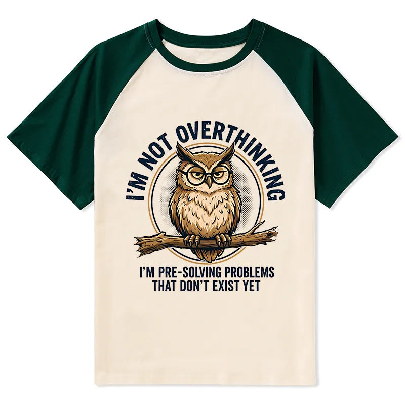 Kyoto-Lion Overthink Master Owl Raglan T-shirt