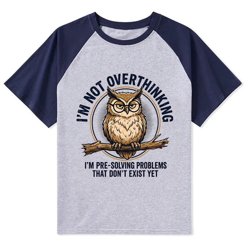 Kyoto-Lion Overthink Master Owl Raglan T-shirt
