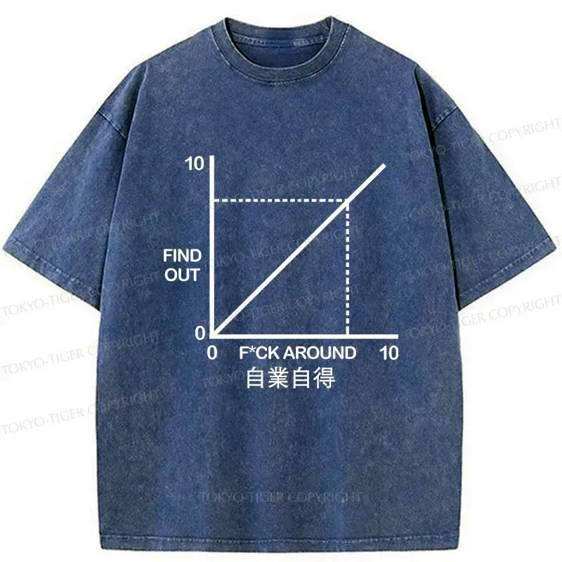 Funny Kyoto Lion Washed T-Shirt