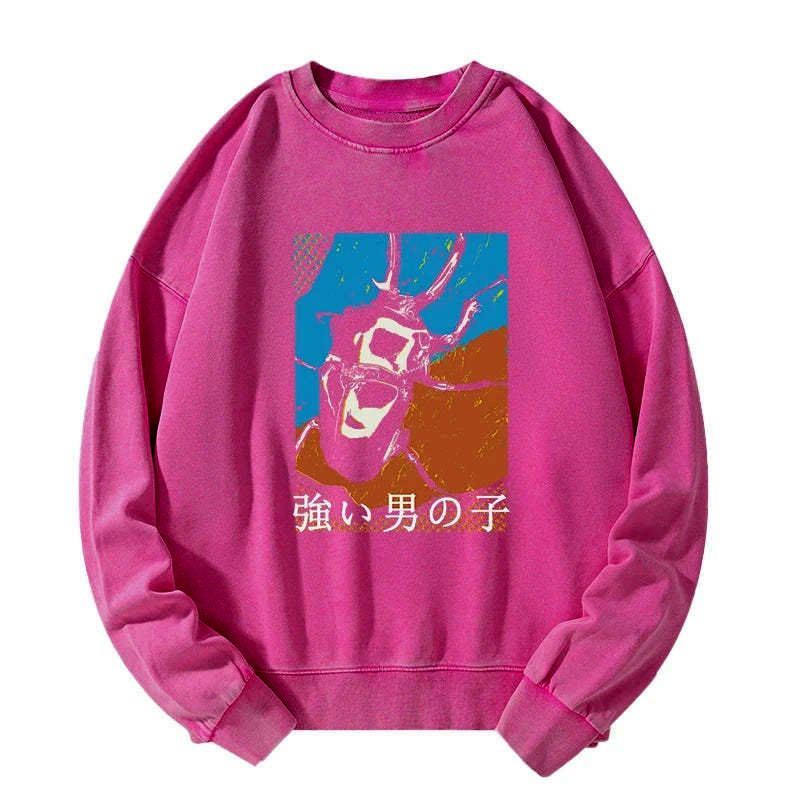 Japanese beetle washed sweatshirt free shipping