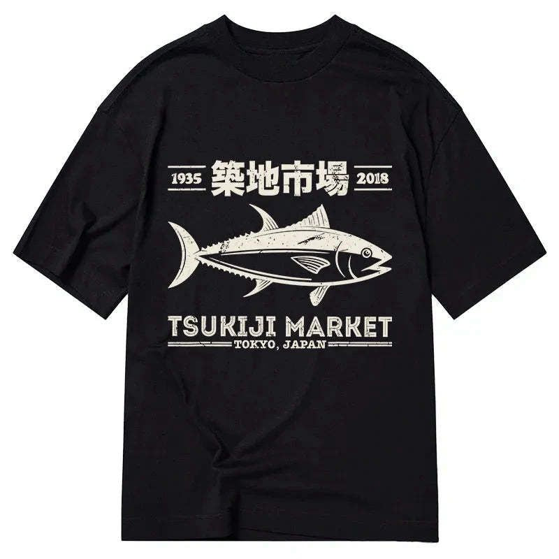 retro japanese streetwear t-shirt for daily wear