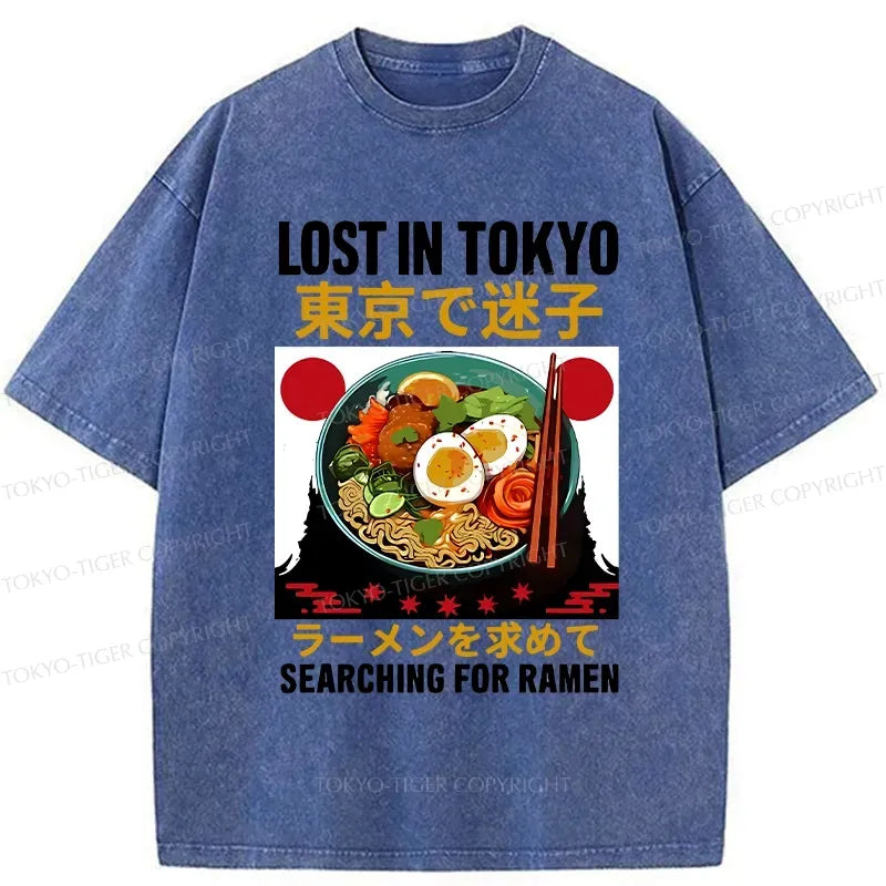 Retro Kyoto lion ramen t-shirt on sale