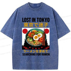 Retro Kyoto lion ramen t-shirt on sale