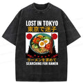 Retro Kyoto lion ramen t-shirt on sale