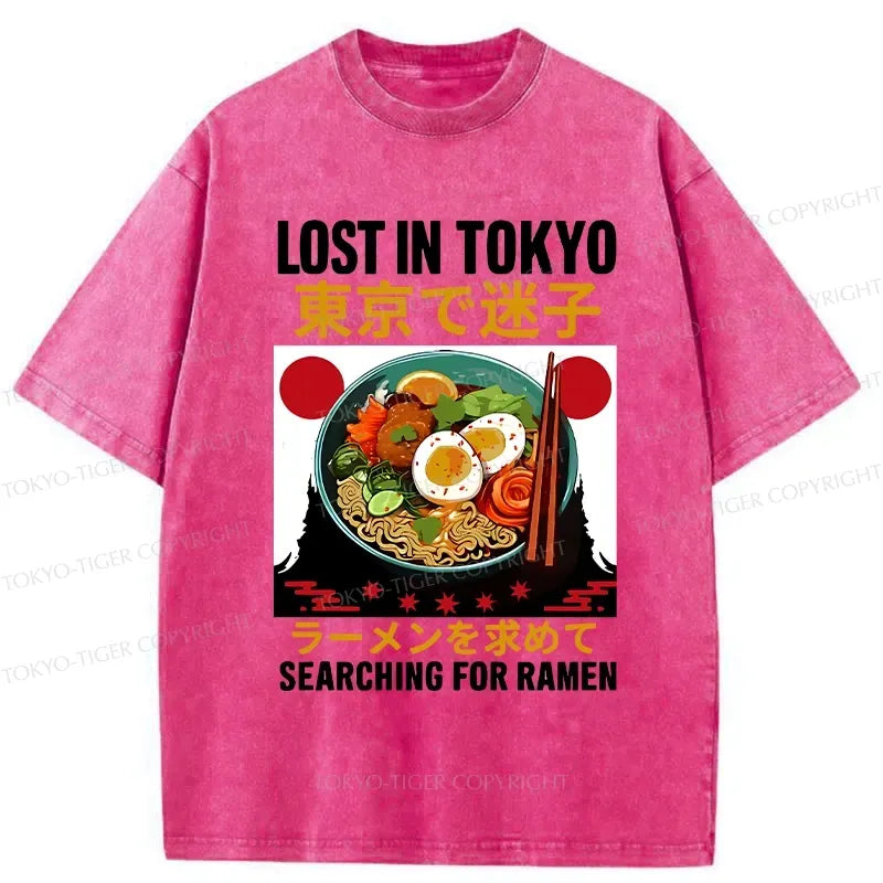Retro Kyoto lion ramen t-shirt on sale
