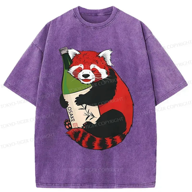 Japanese Vintage Raccoon T-Shirt for Daily Wear