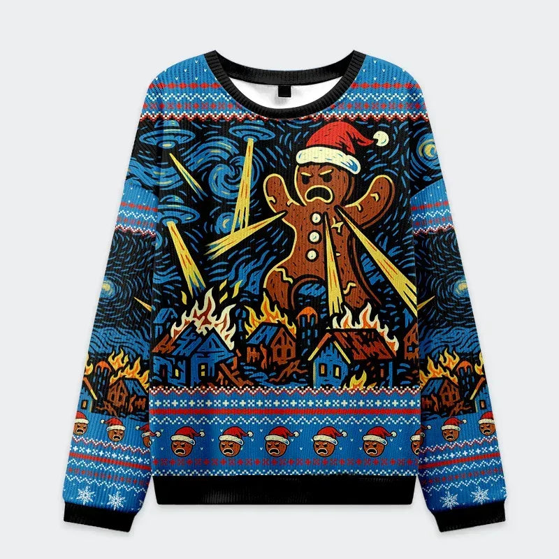 Trendy Japanese Ugly Christmas Sweatshirt Gift Idea