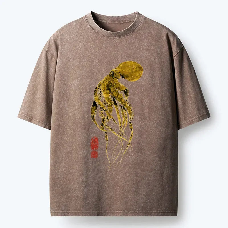 Japanese Octopus T-Shirt for Summer