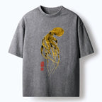 Kyoto-Lion Golden Octopus Washed T-Shirt