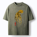 Kyoto-Lion Golden Octopus Washed T-Shirt