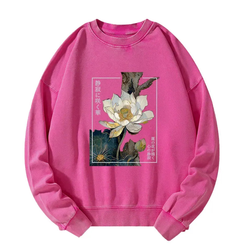 Japanese Washed Sweatshirt for Spring