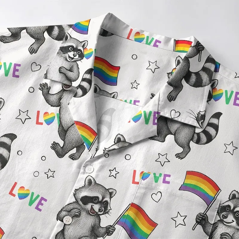 Kyoto-Lion I Raid Pride Parades Too Aloha Hawaiian Shirt