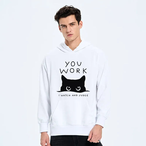 vintage ukiyo-e cat hoodie for casual