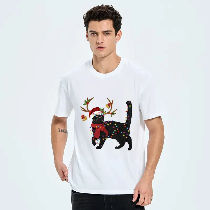Premium Japanese Black Cat T-Shirt