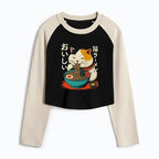 Cute Japanese Ramen Crop T-Shirt