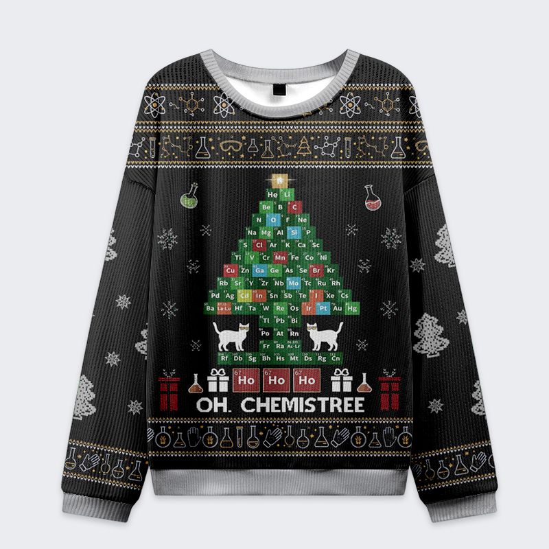 kyoto lion chemical element christmas sweater