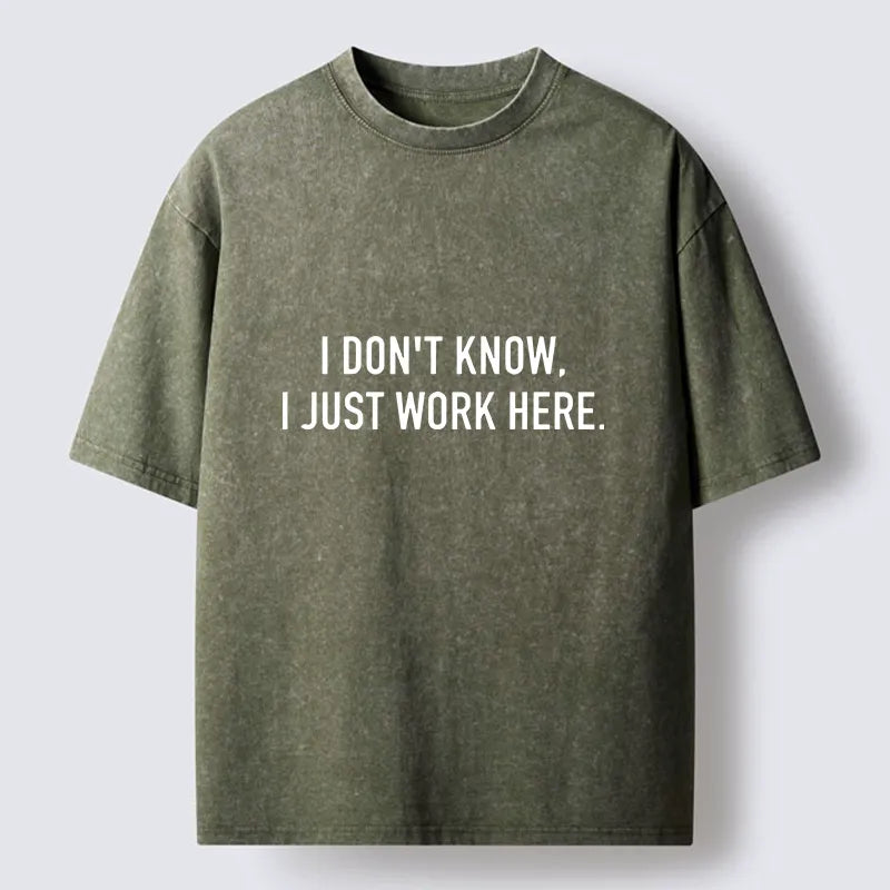 Kyoto-Lion Work Life Mood Washed T-Shirt