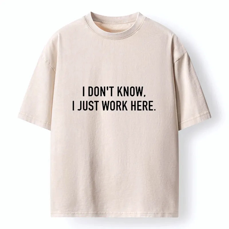 Kyoto-Lion Work Life Mood Washed T-Shirt