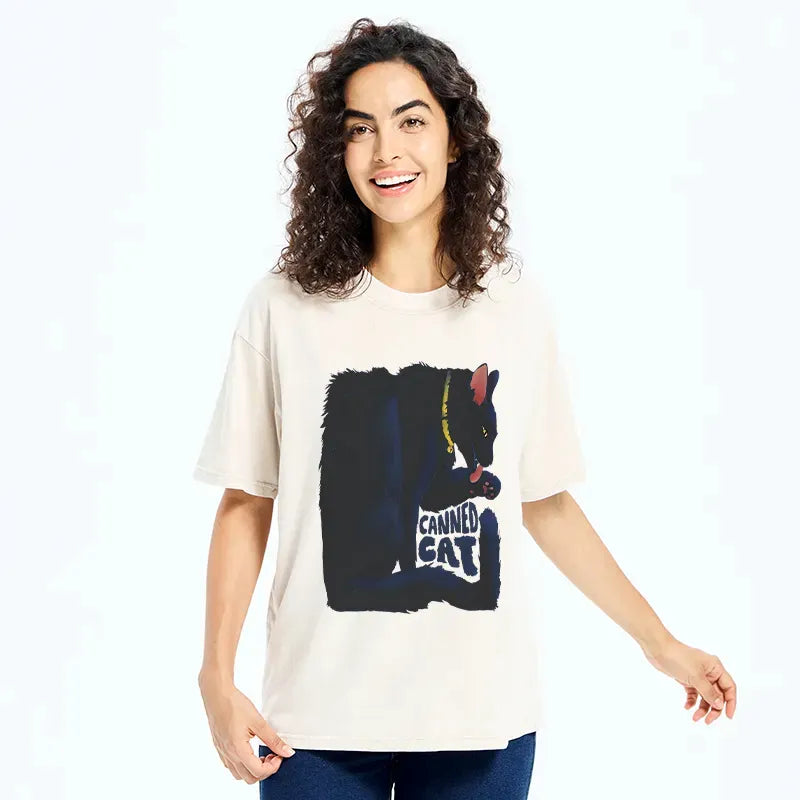 Unisex Cat Graphic Tee for Summer Vacation