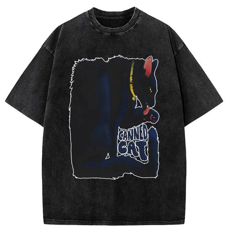 Unisex Cat Graphic Tee for Summer Vacation