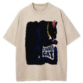 Japanese Vintage Cat T-Shirt for Streetwear