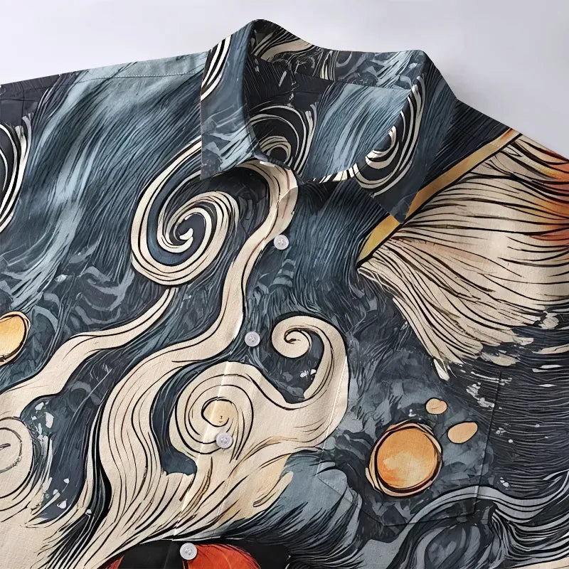 Mysterious Cat Gaze Shirt Summer Deal