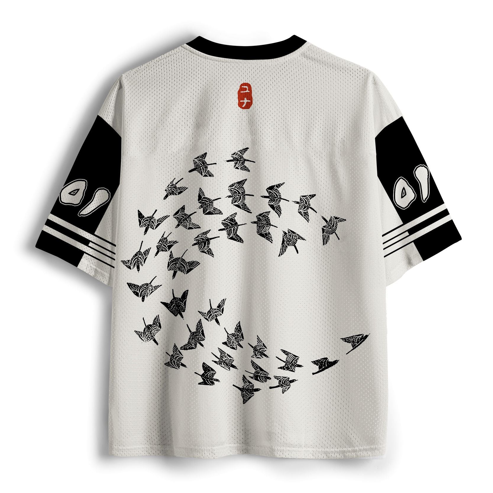 Trendy Japanese Crane Mesh Jersey for Daily Wear