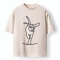 Kyoto-Lion Minimalist Dog Washed T-Shirt