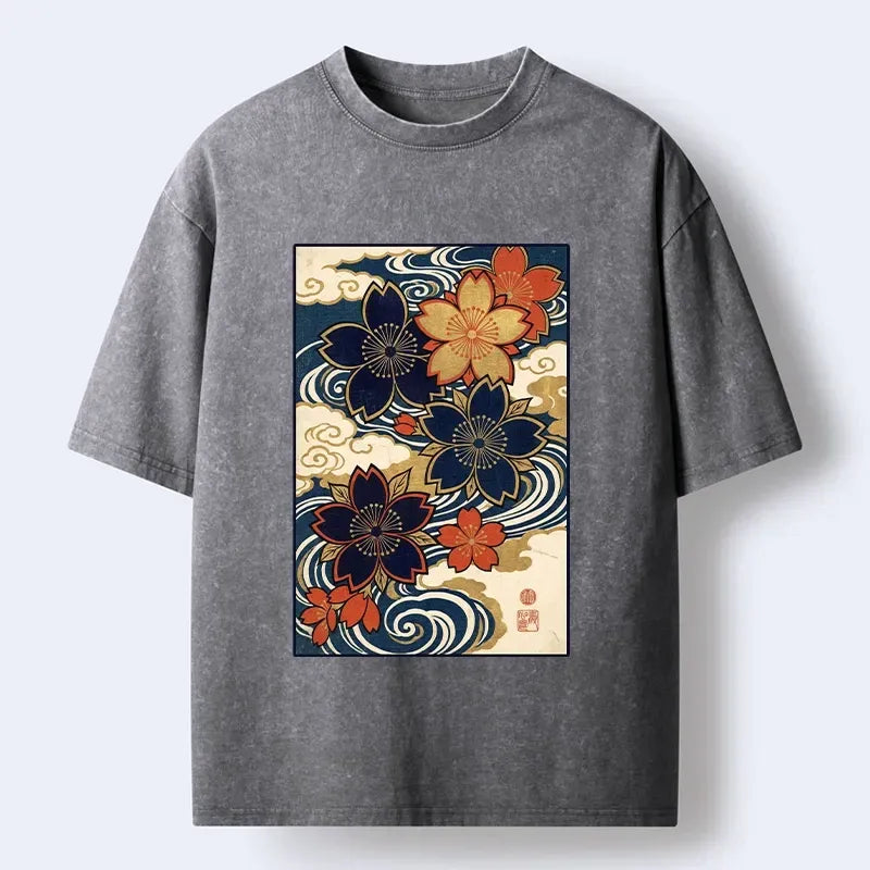 Vintage Ukiyo T-Shirt for Summer