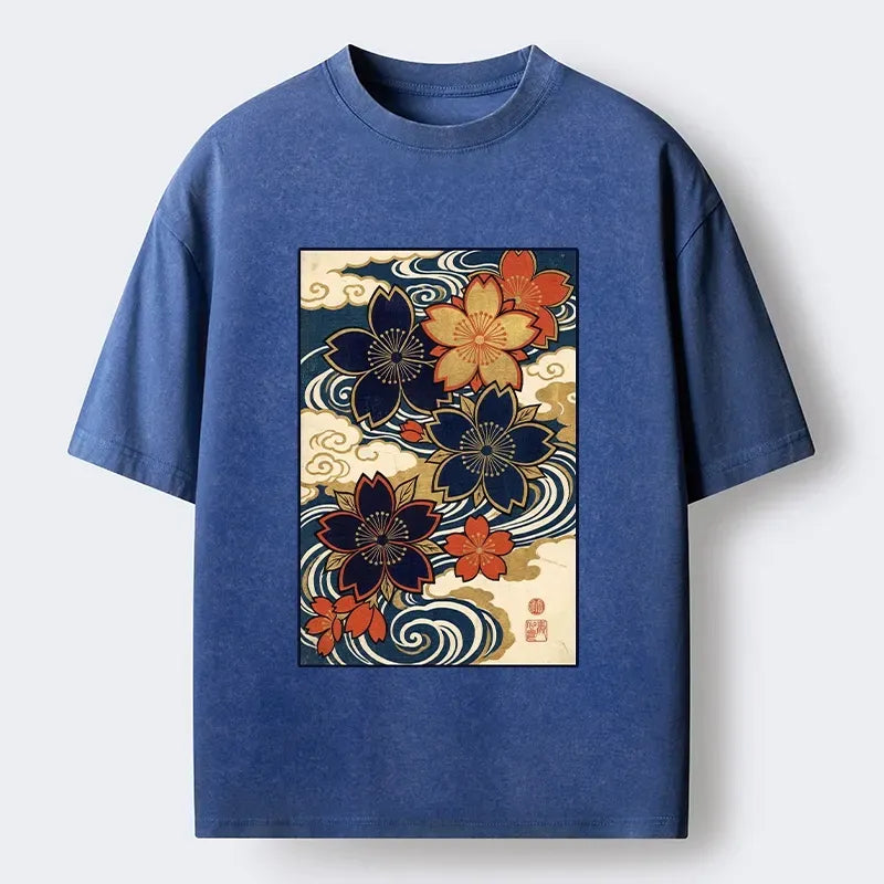 Vintage Ukiyo T-Shirt for Summer