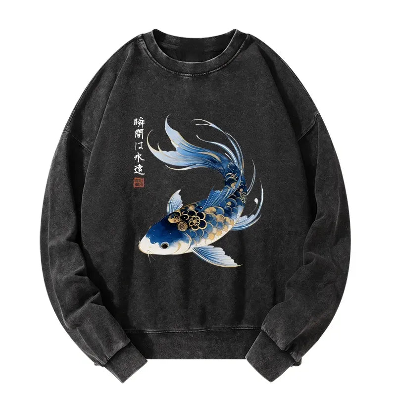 Japanese Koi Fish Art Sweatshirt
