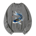 Watercolor Koi Sweatshirt for Women