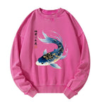 Watercolor Koi Sweatshirt for Women
