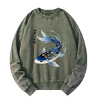 Kyoto-Lion Washed Sweatshirt Gift Idea