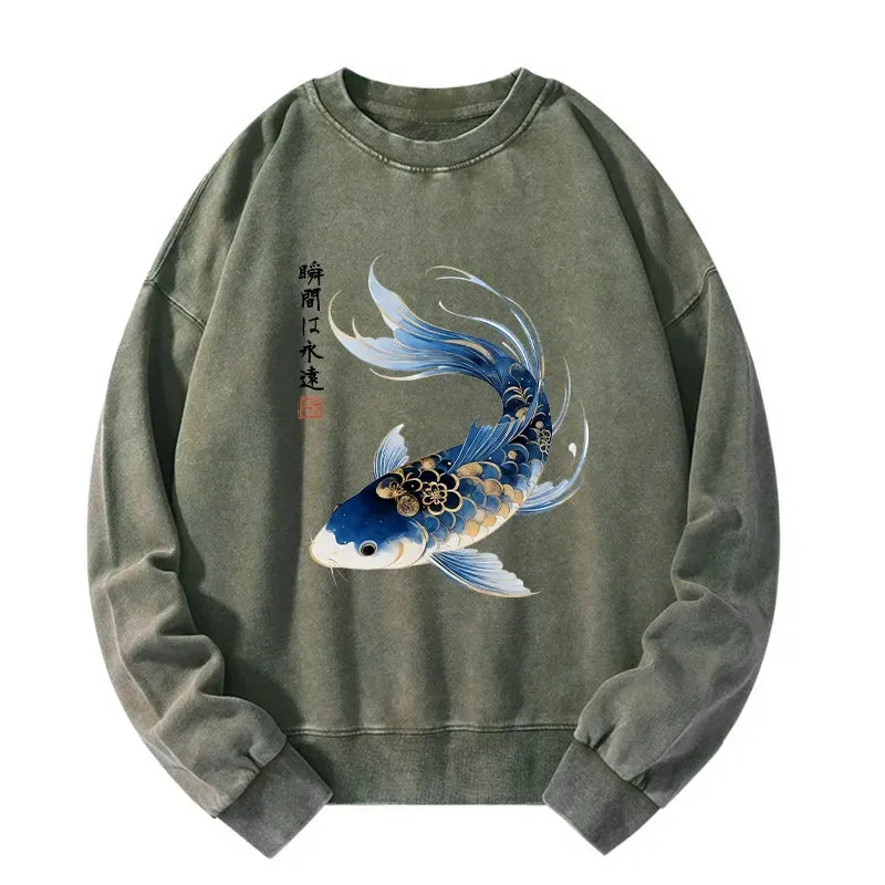 Kyoto-Lion Washed Sweatshirt Gift Idea