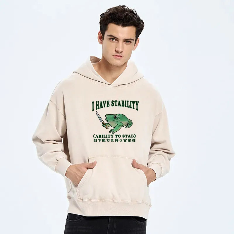 japanese vintage frog hoodie daily wear