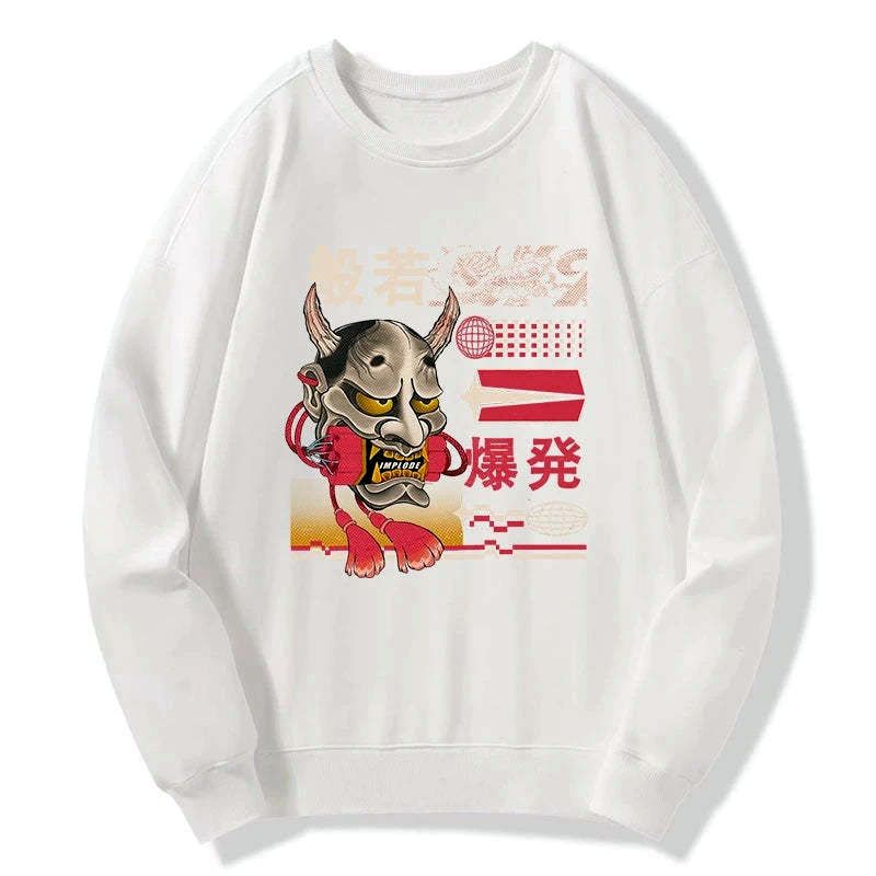 Unisex Hannya Mask Sweatshirt Gift Idea
