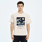Japanese Starry Night Washed T-Shirt