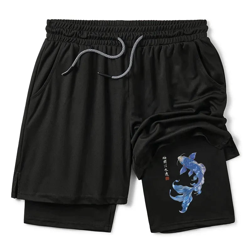 Lucky Koi Fish Shorts for Summer