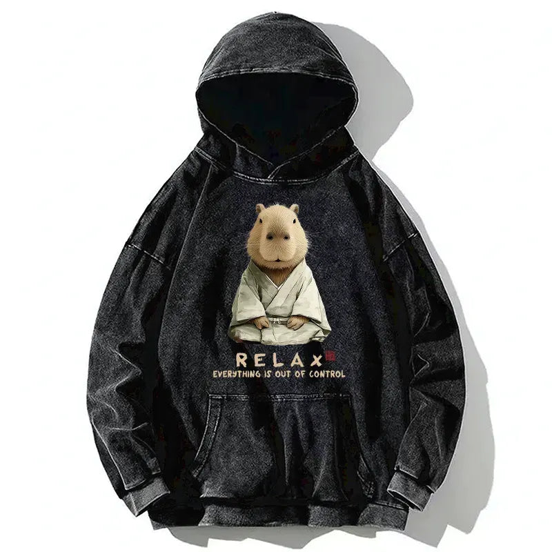 washed unisex hoodie for daily wear