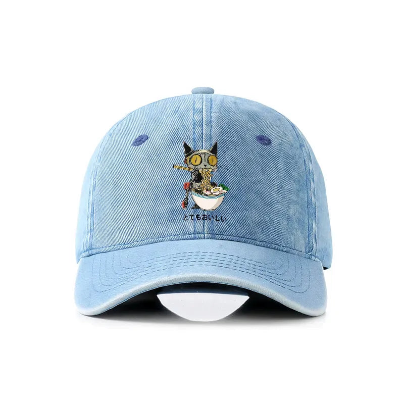 Japanese Vintage Denim Cap for Streetwear