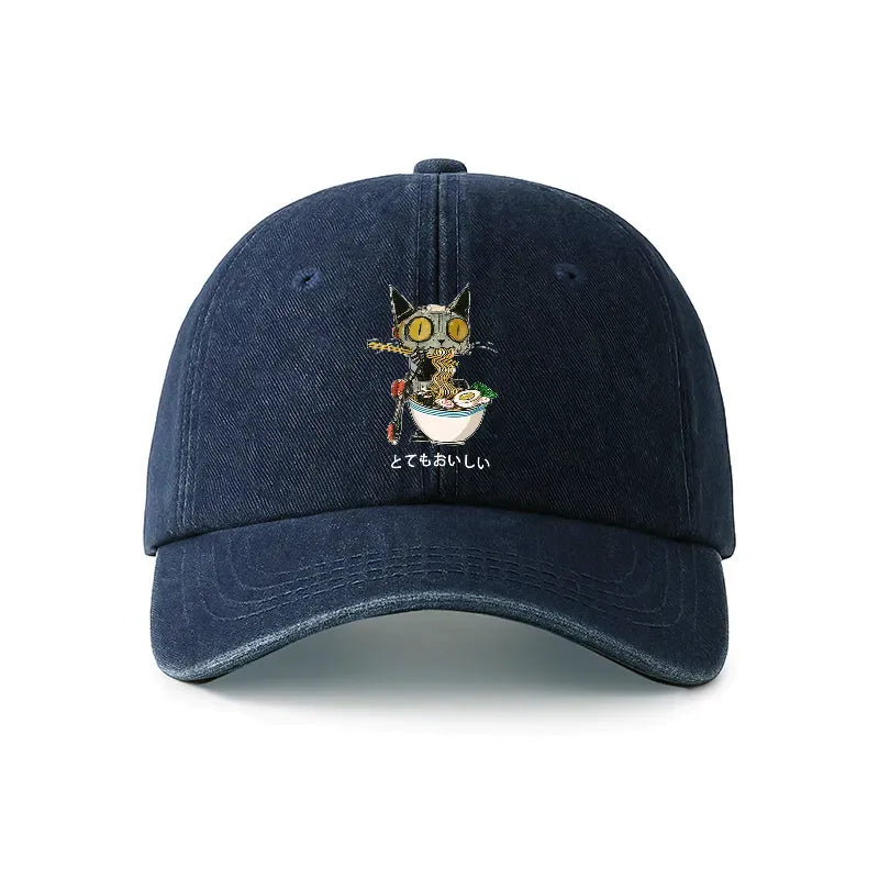 Robot Ramen Lover Cap for Everyday Casual