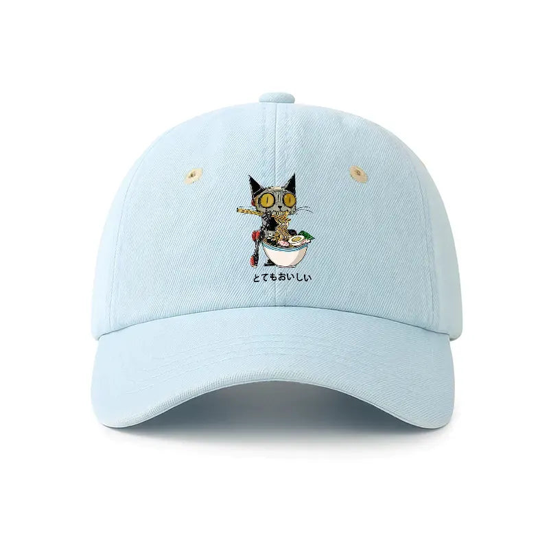 Kyoto-Lion Ramen Lover Robot Denim Cap