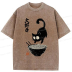 trendy cat t-shirt streetwear style